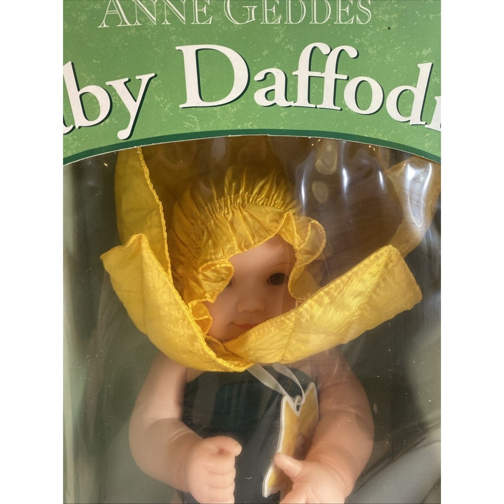 Anne Geddes Baby Daffodils Plastic 14" Baby‎ Doll 1999 ~ 18+ Months Rare Vintage - Picture 2 of 11